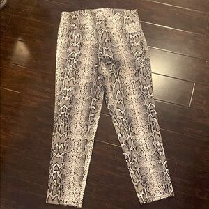 Snakeskin Print Pants